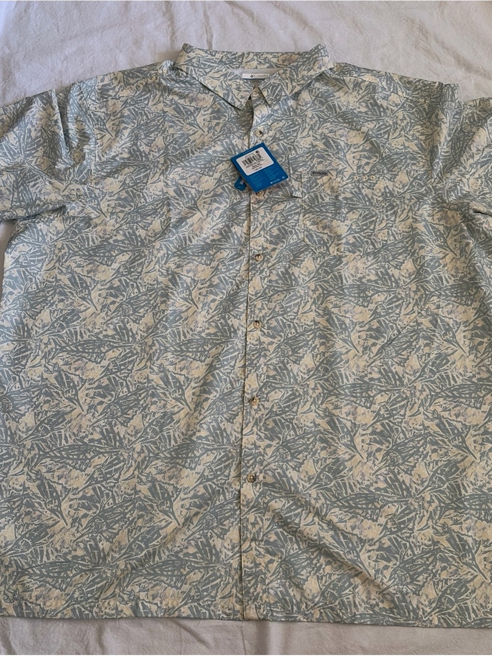 NWT Columbia PFG Omni-shade Shirt Mens 4XL Multi colored Vented UPF 40